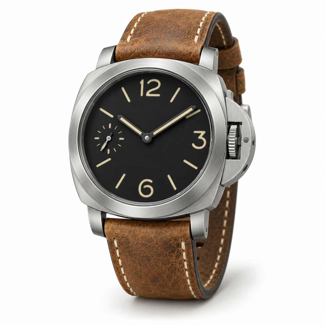 Logo 6PM (Ref. 150ARQ10.240) - Cuero Camel / Plateado Verde
