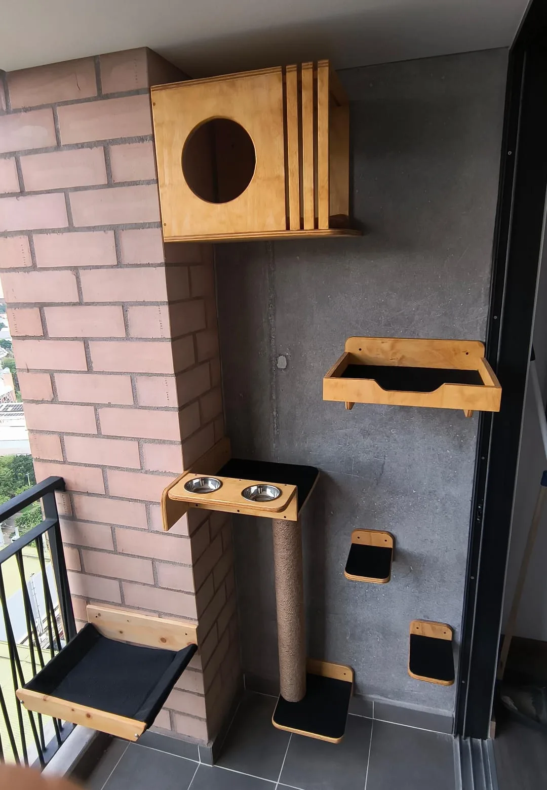 Gimnasio de Pared para Gatos Set Confort plus