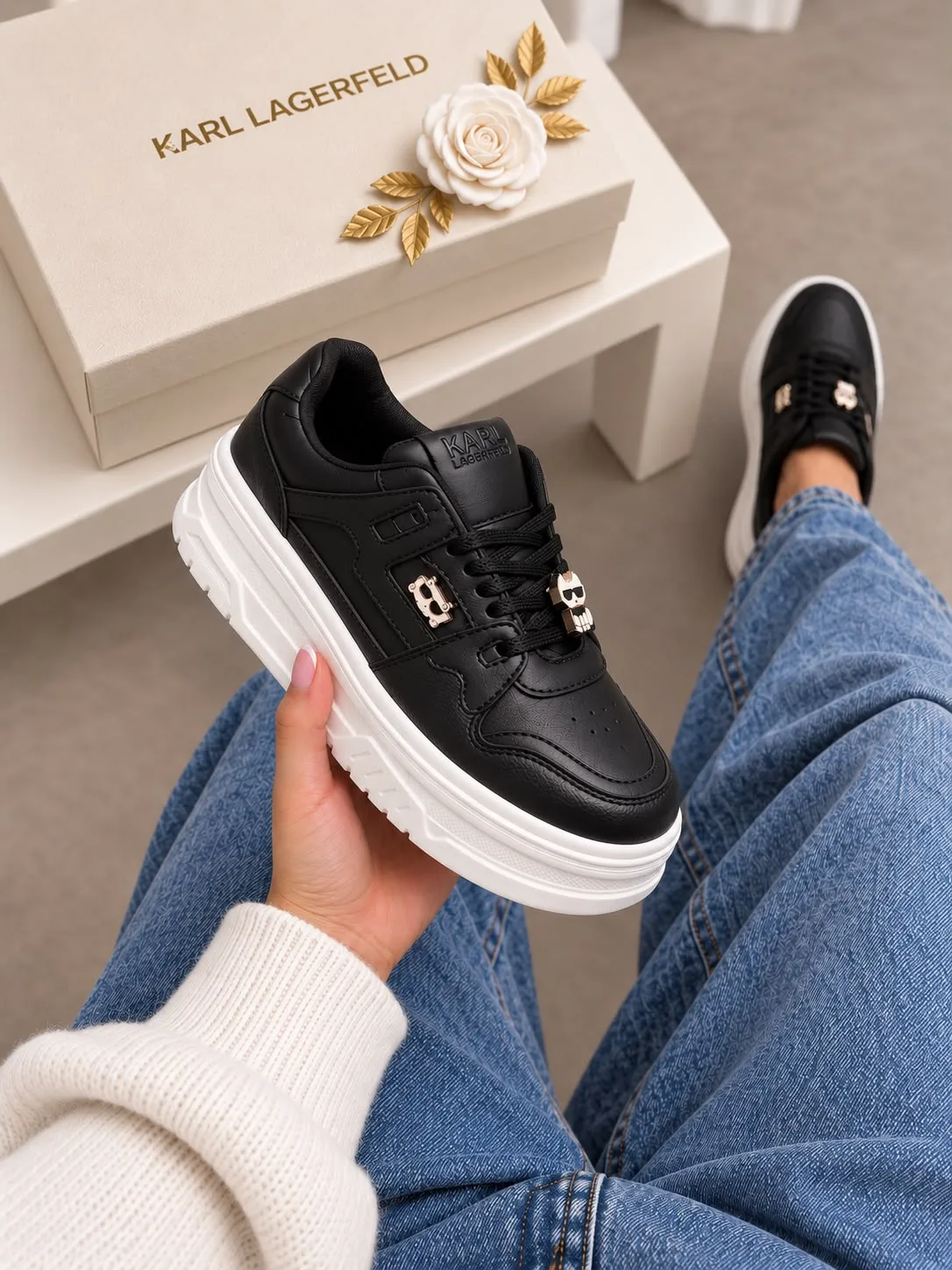 Tenis P0070 KARL Lagerfeld para mujer. imagen 1