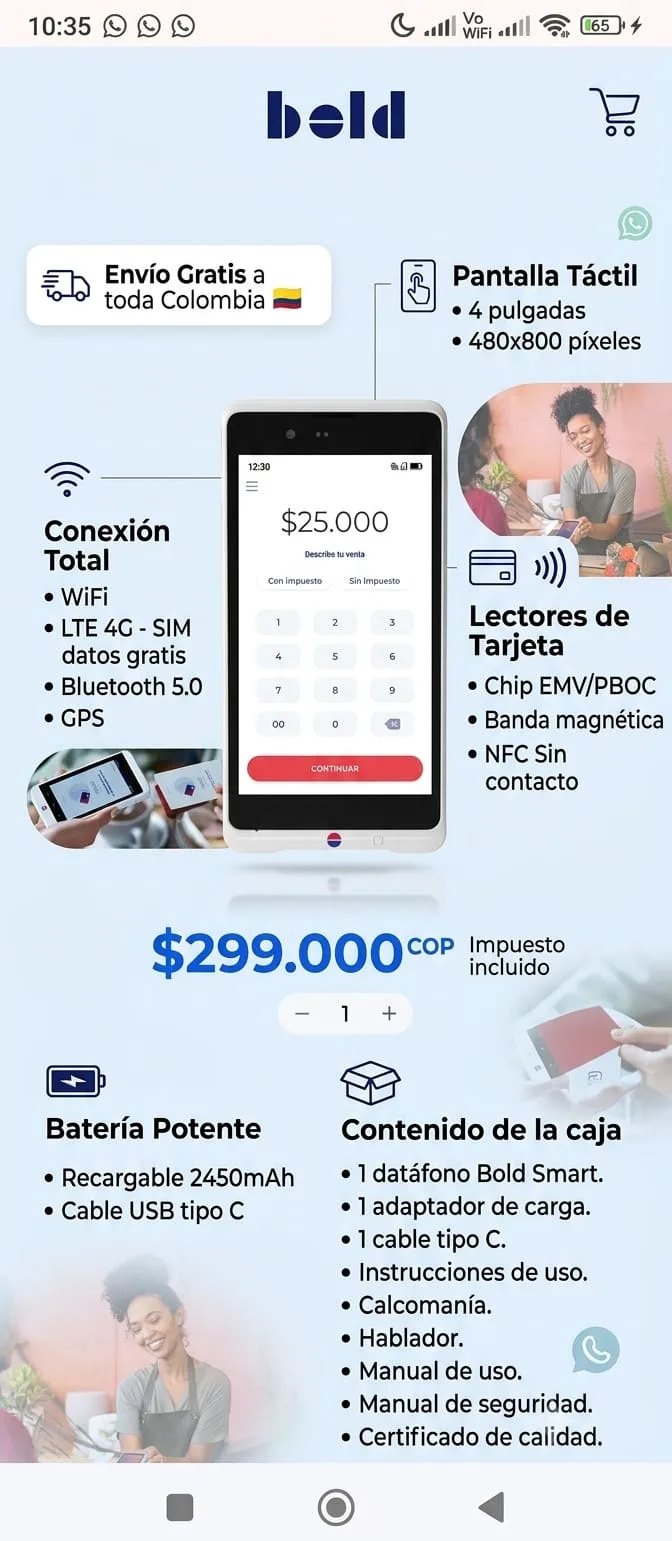 DATAFONO SMART BOLD