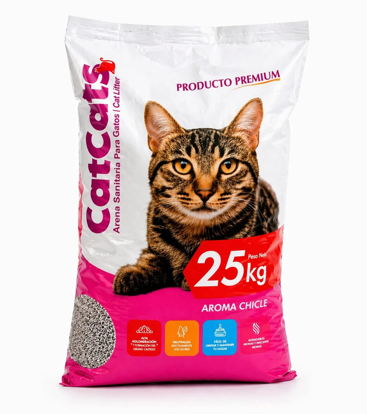 ARENA SANITARIA CAT CATS AROMA CHICLE X 25 KG