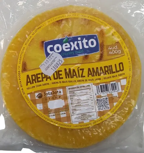 Arepa Maiz Amarillo Congelada Coexito 400 gr 4