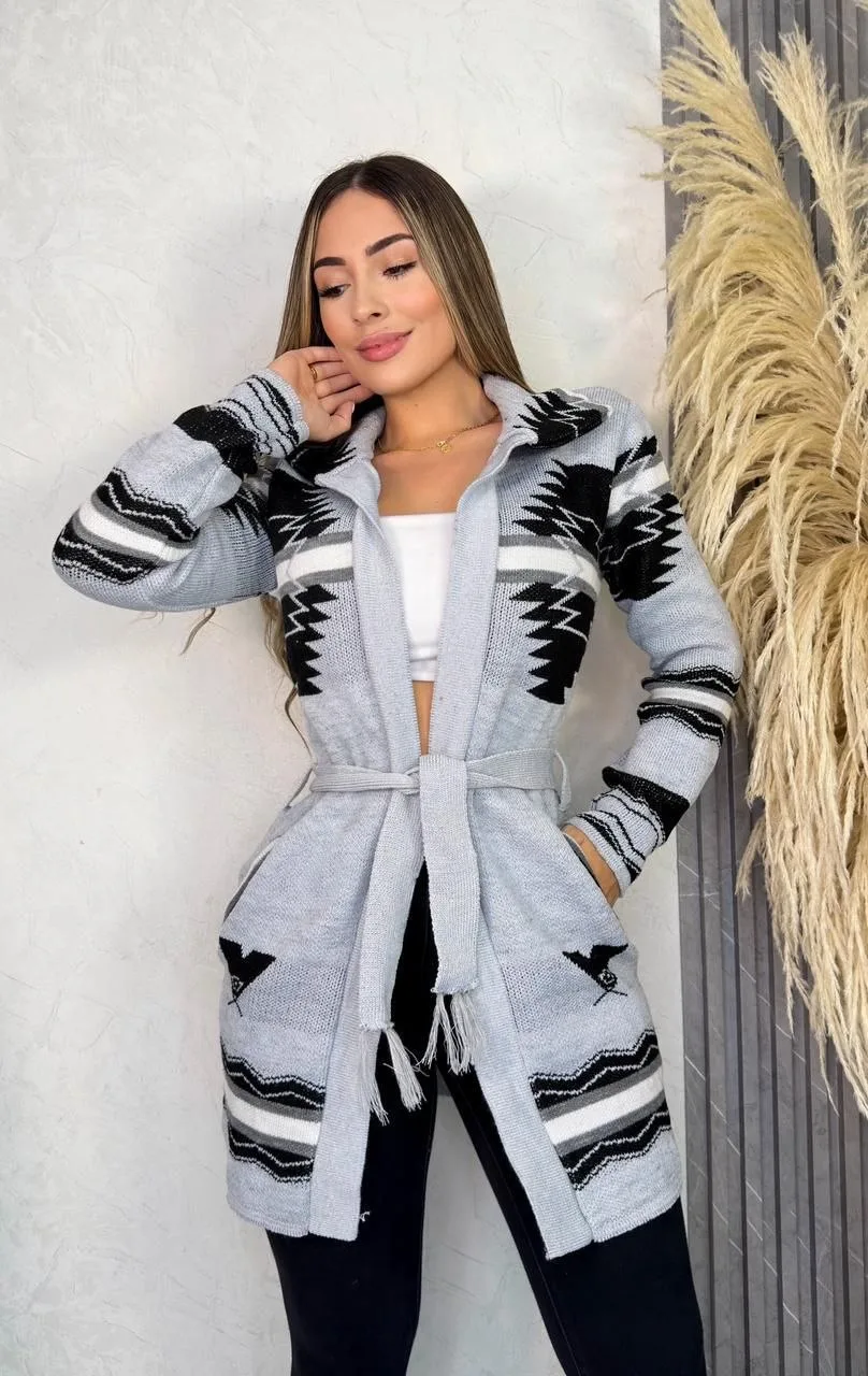 😍 ¡Hermosas Ruanas Tejidas en Hilo Grueso! 😍 imagen 2