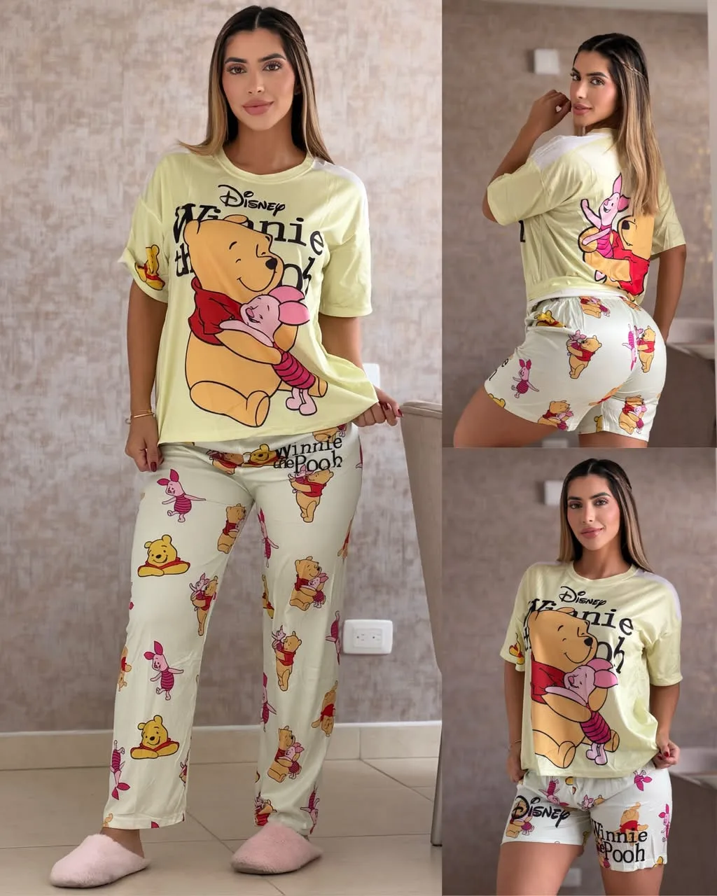 Pijama 3 piezas P0170 Pack x 3 para mujer. imagen 4
