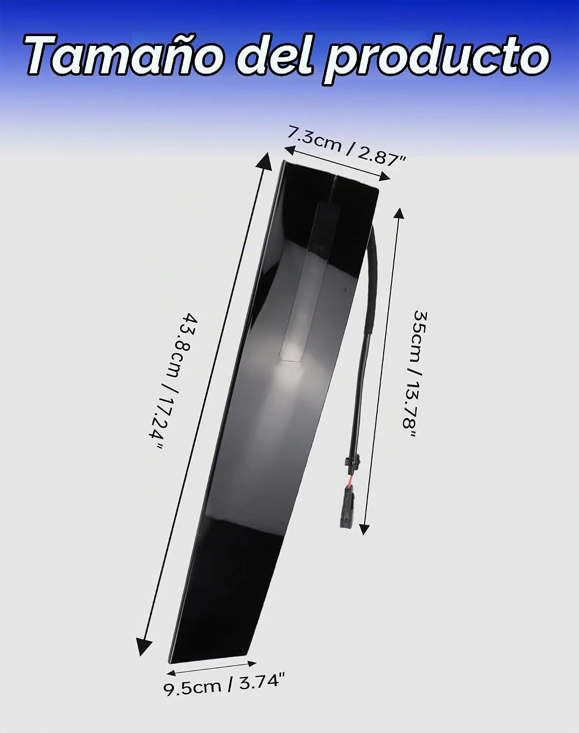 Flecto Moldura de puerta, panel de moldura de puerta, lado del conductor (izquierdo), compatible con Ford Explorer 2011-2019, imagen 4