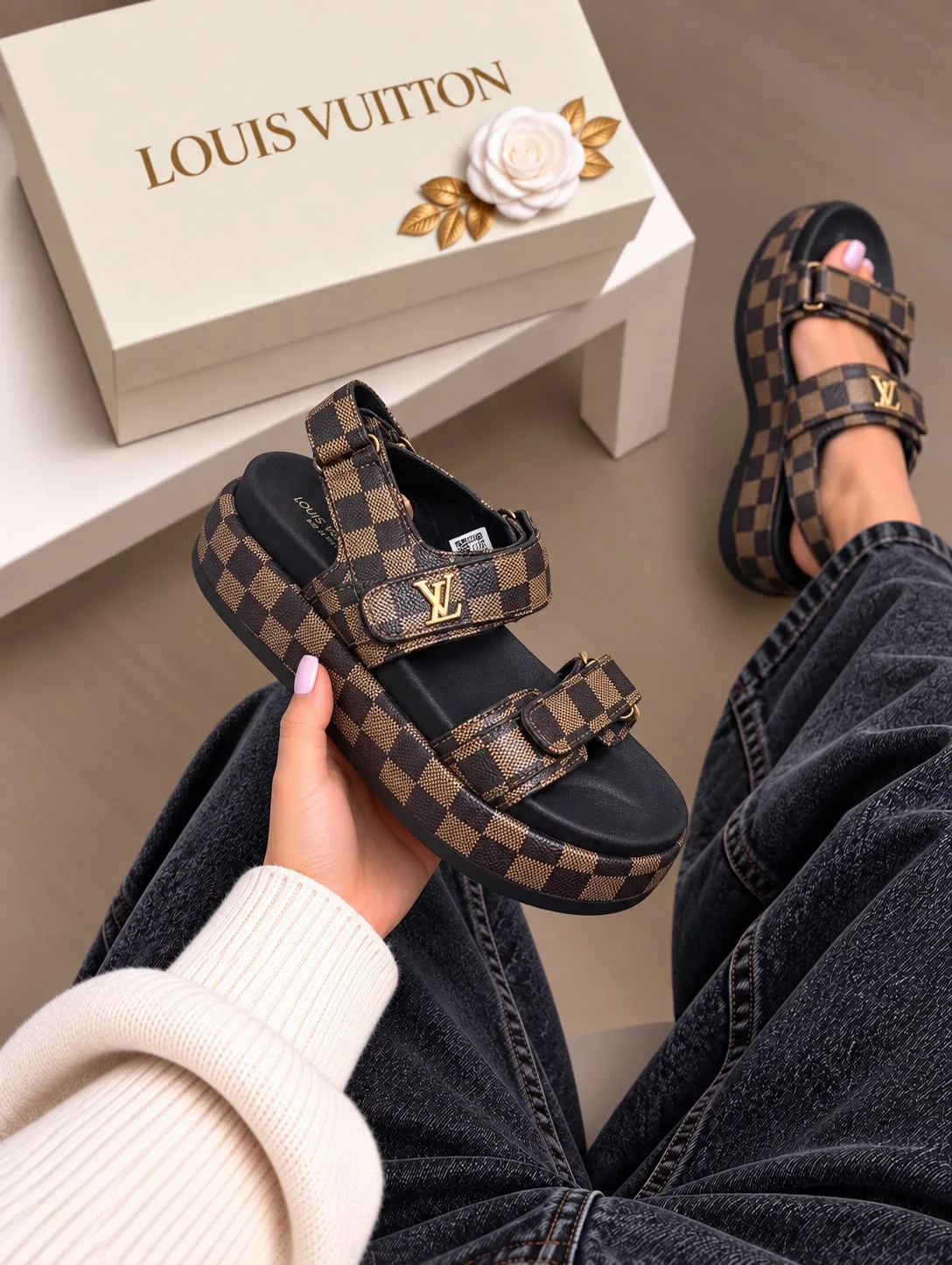 Sandalias P0193 Louis Vuitton para mujer. imagen 2