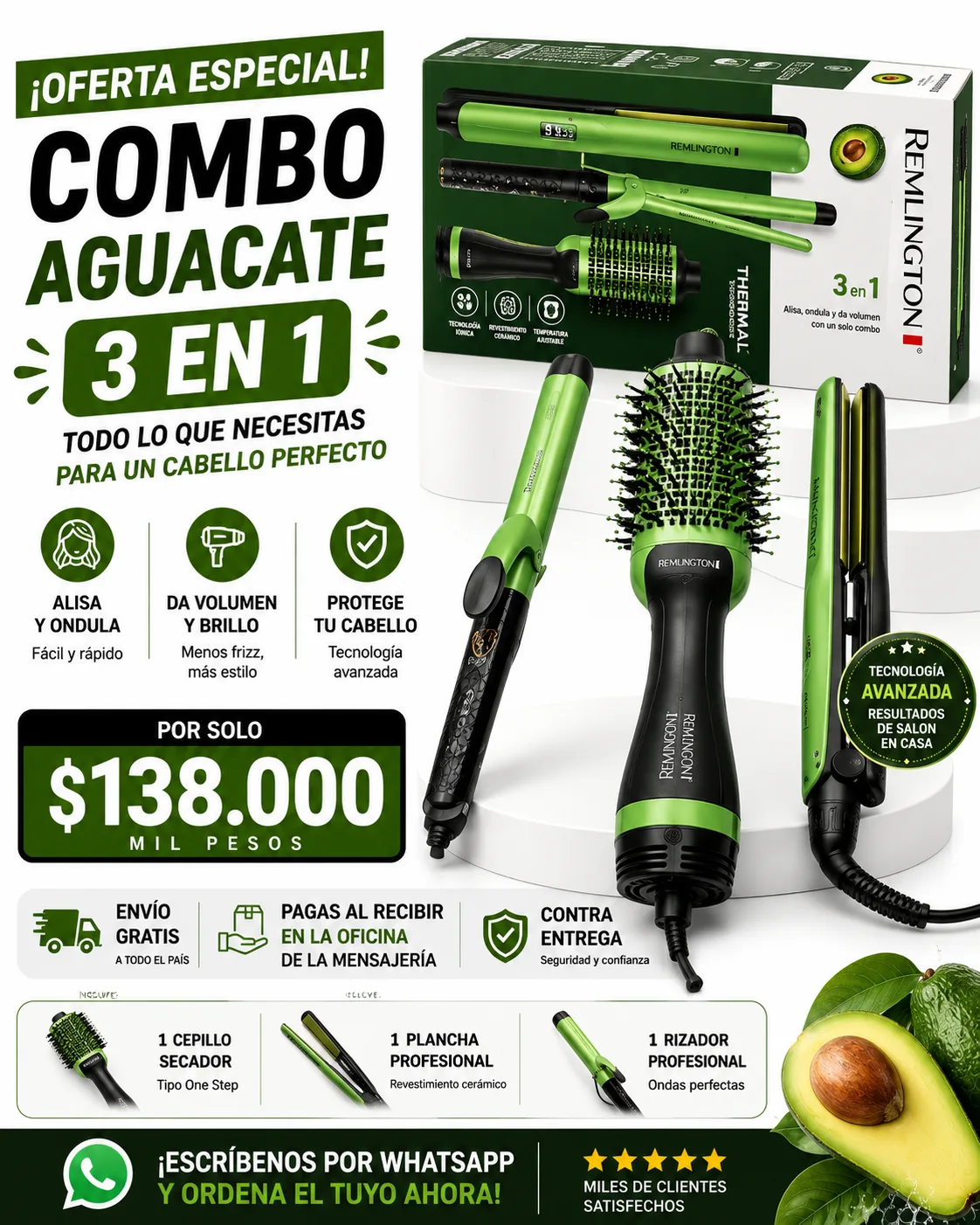 Kit Profesional Aguacate 3 en 1