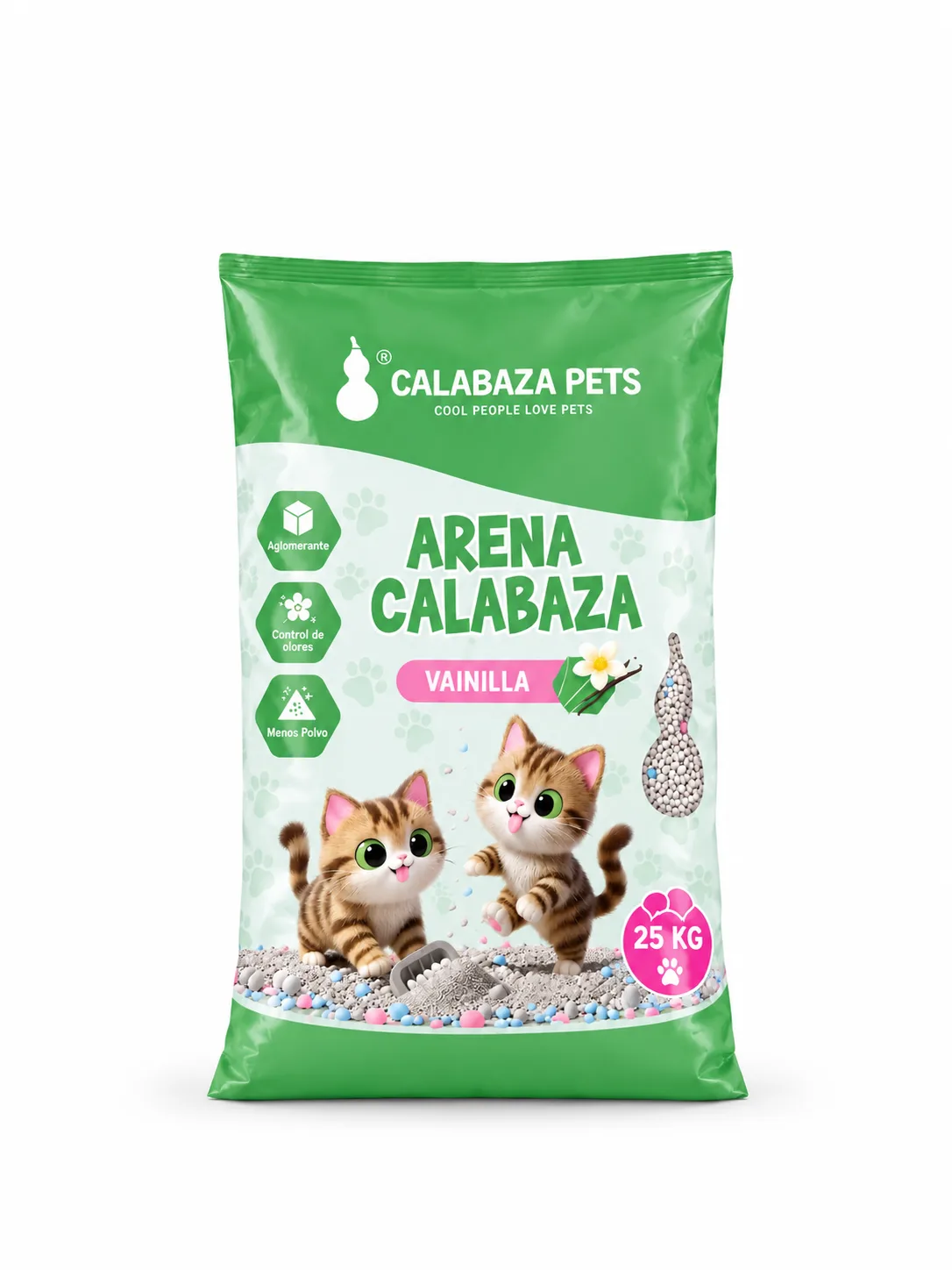 ARENA CALABAZA VAINILLA X 25 KG