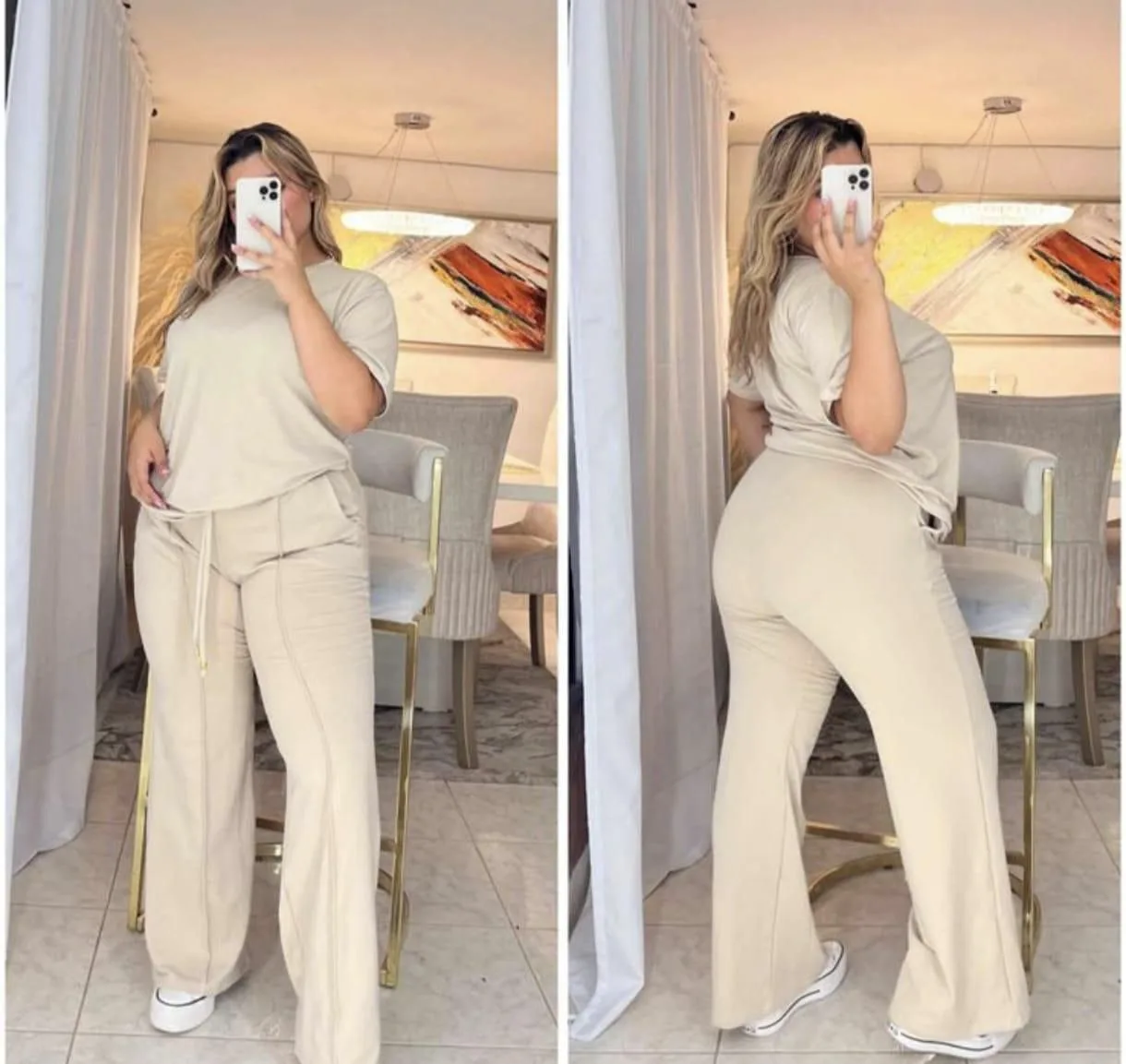 😍🔥 CONJUNTOS PALAZO DAMA PLUS XL-XXL🌷 imagen 1
