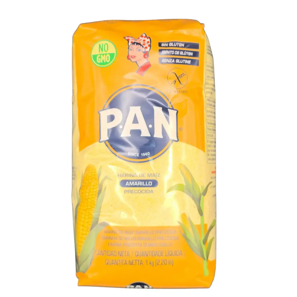 Harina P.A.N. Amarilla (1 kg) - Harina de Maíz Precocida imagen 1