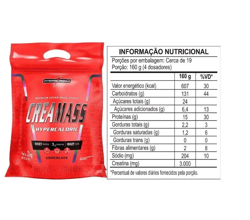 Hipercalórico Crea Mass 3kg – Integral Médica imagen 3