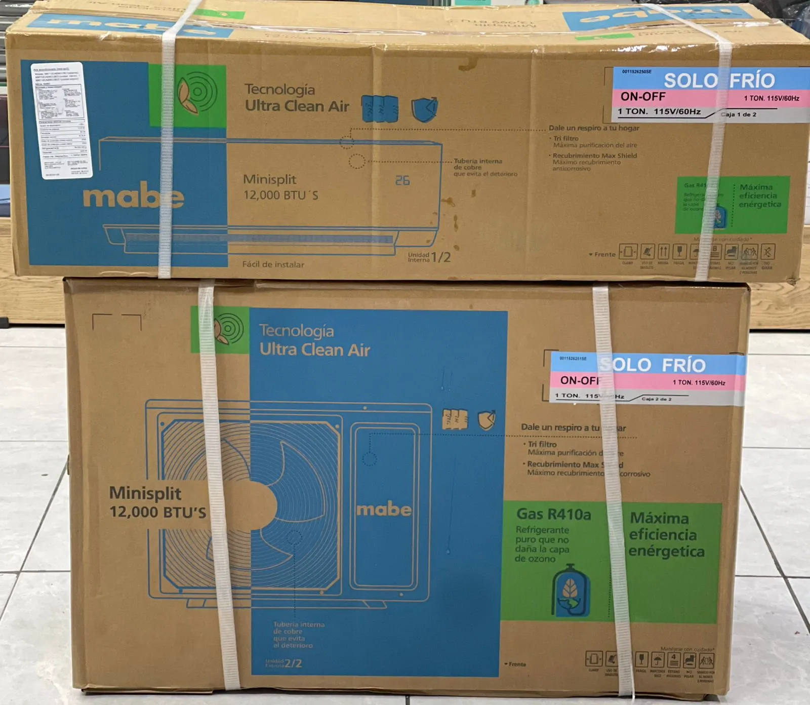 Mini split mabe de 12000 btu 110 voltios imagen 2
