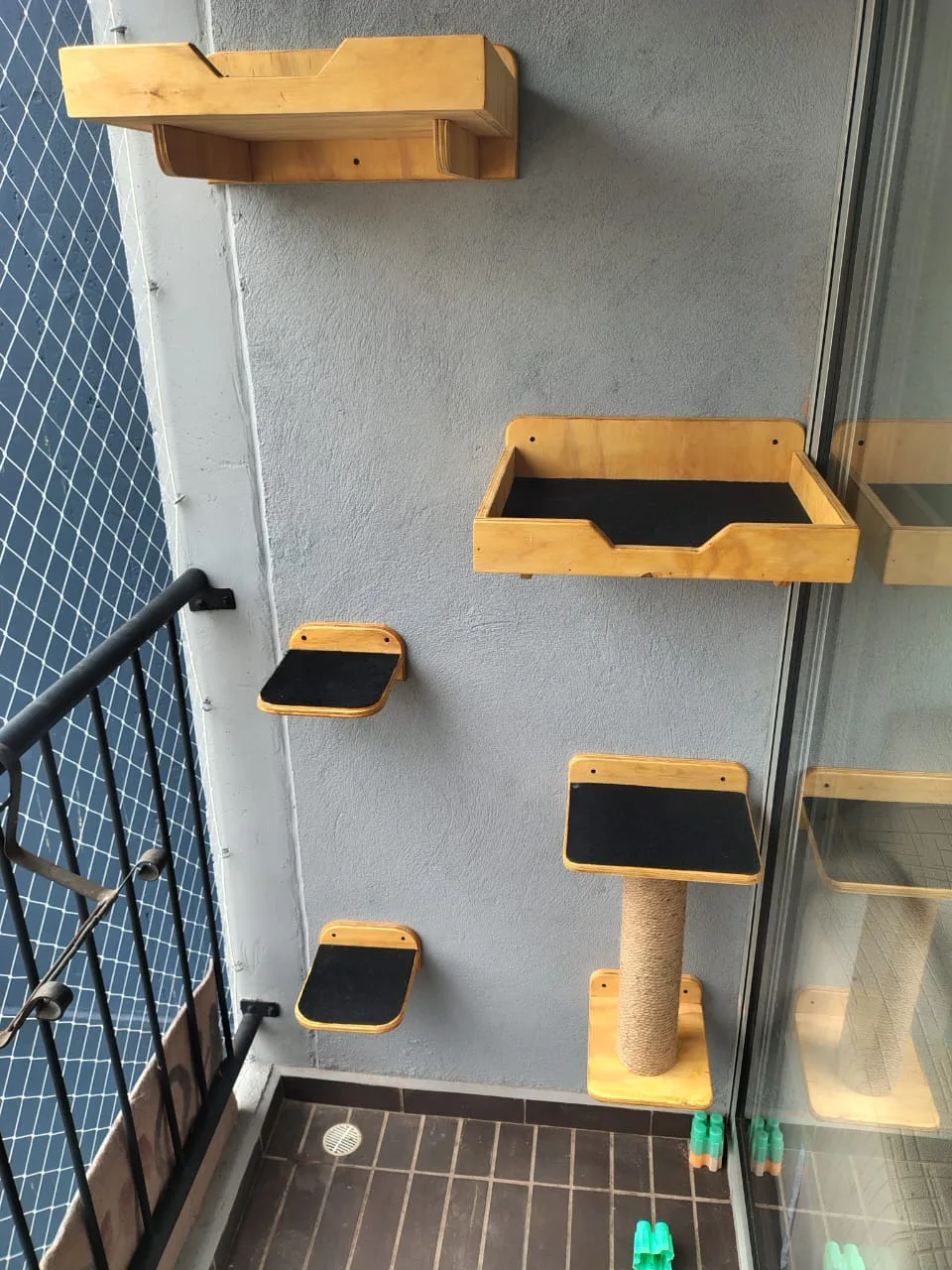 Gimnasio de Pared para Gatos (Set de 5 Piezas) imagen 3