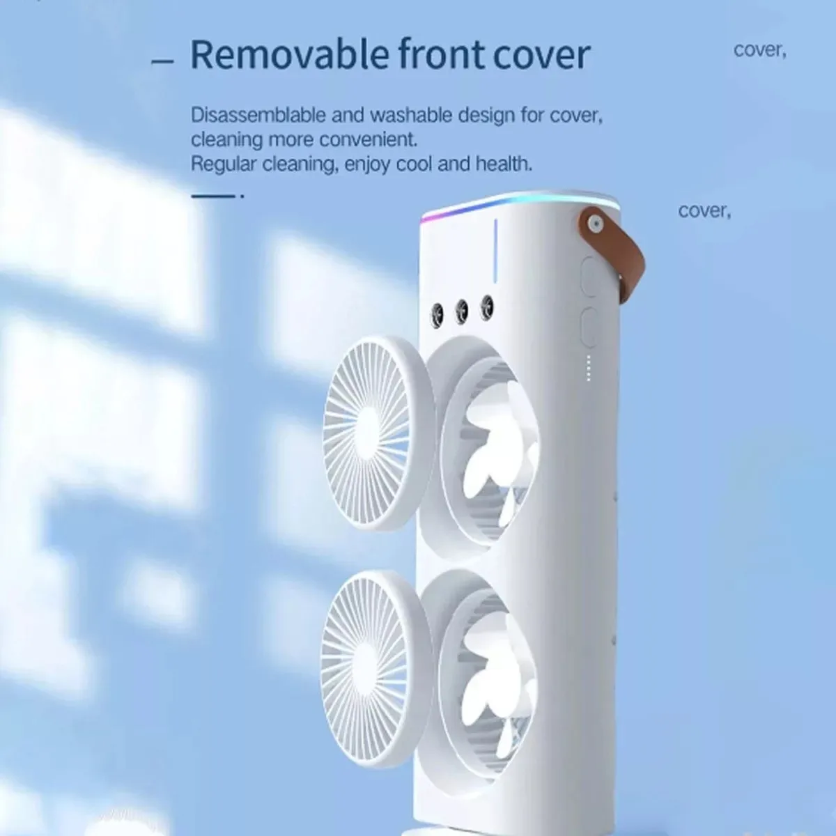 Ventilador De Escritorio De Doble Cabeza imagen 3