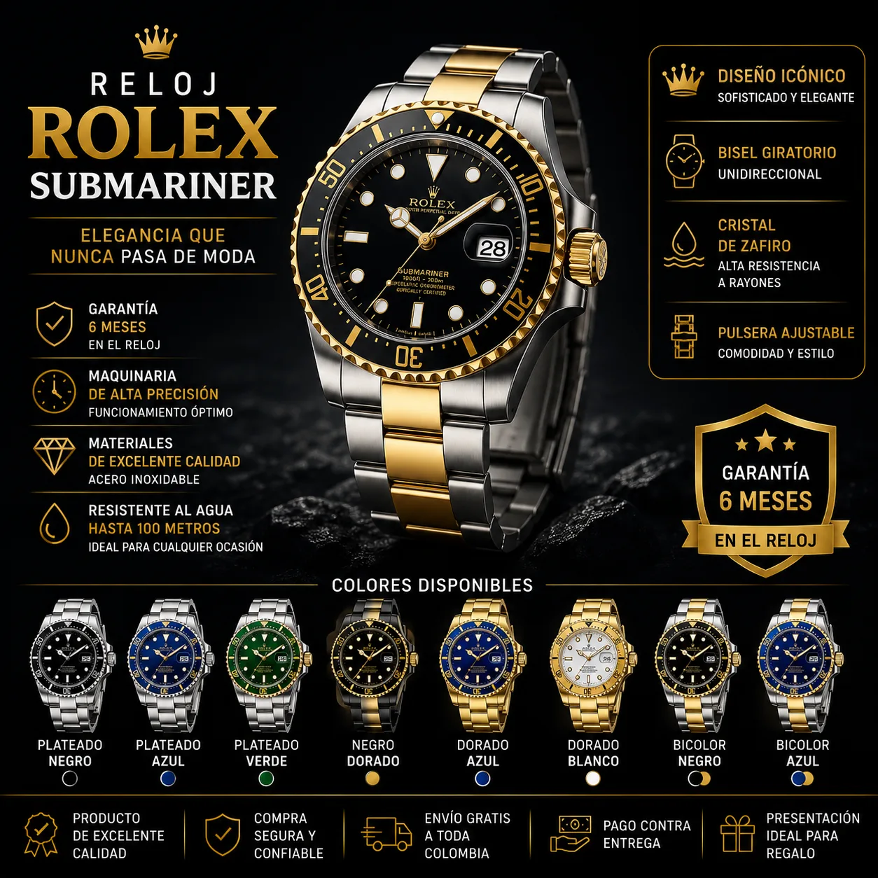 Combo Especial Mes del Padre – Reloj + Gafas + Perfume imagen 4