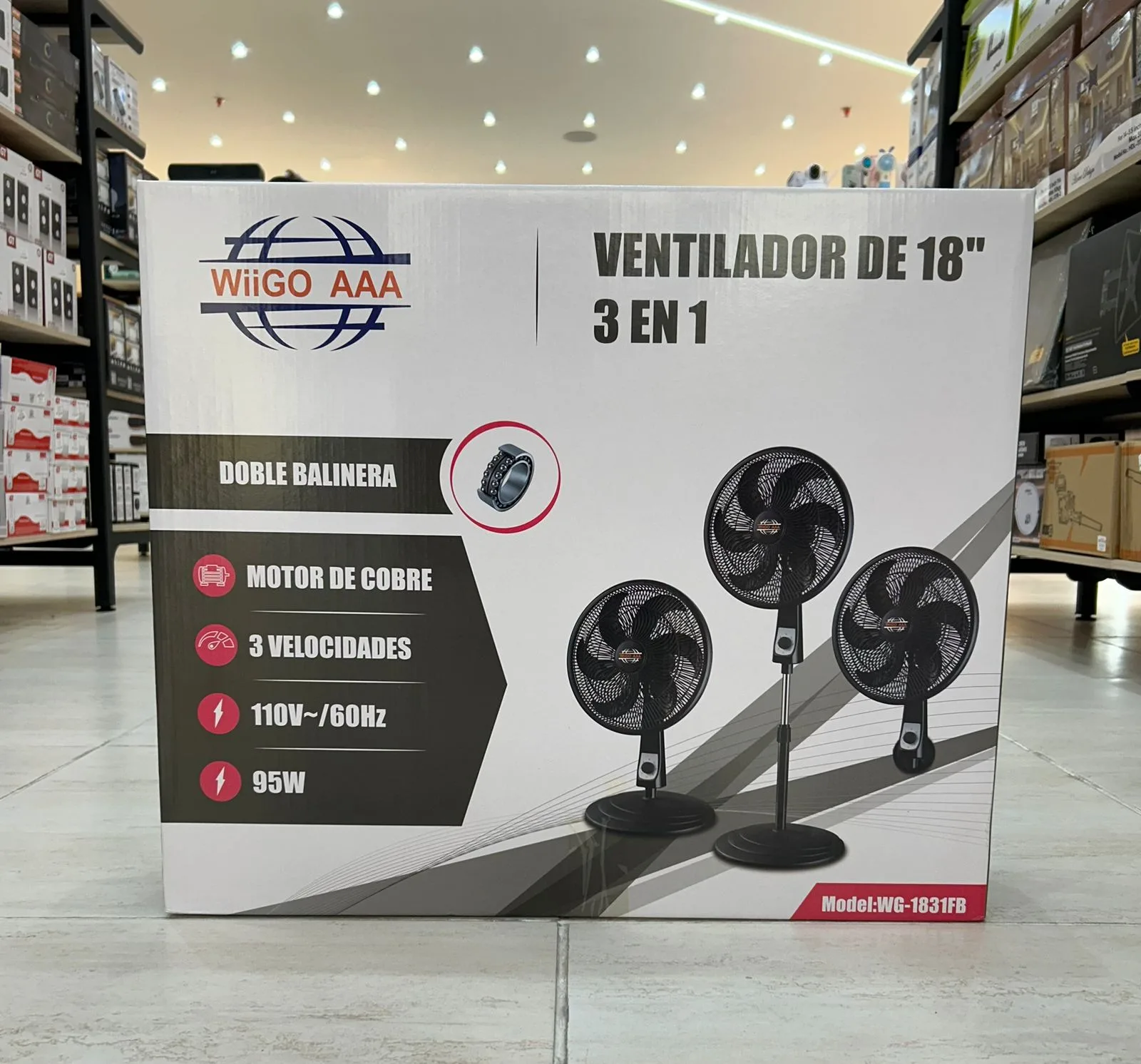 Ventilador de 18 pulgadas wigo