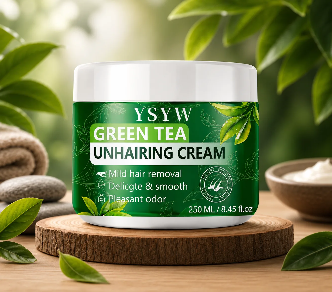 CREMA DEPILATORIA DE TÉ VERDE imagen 3