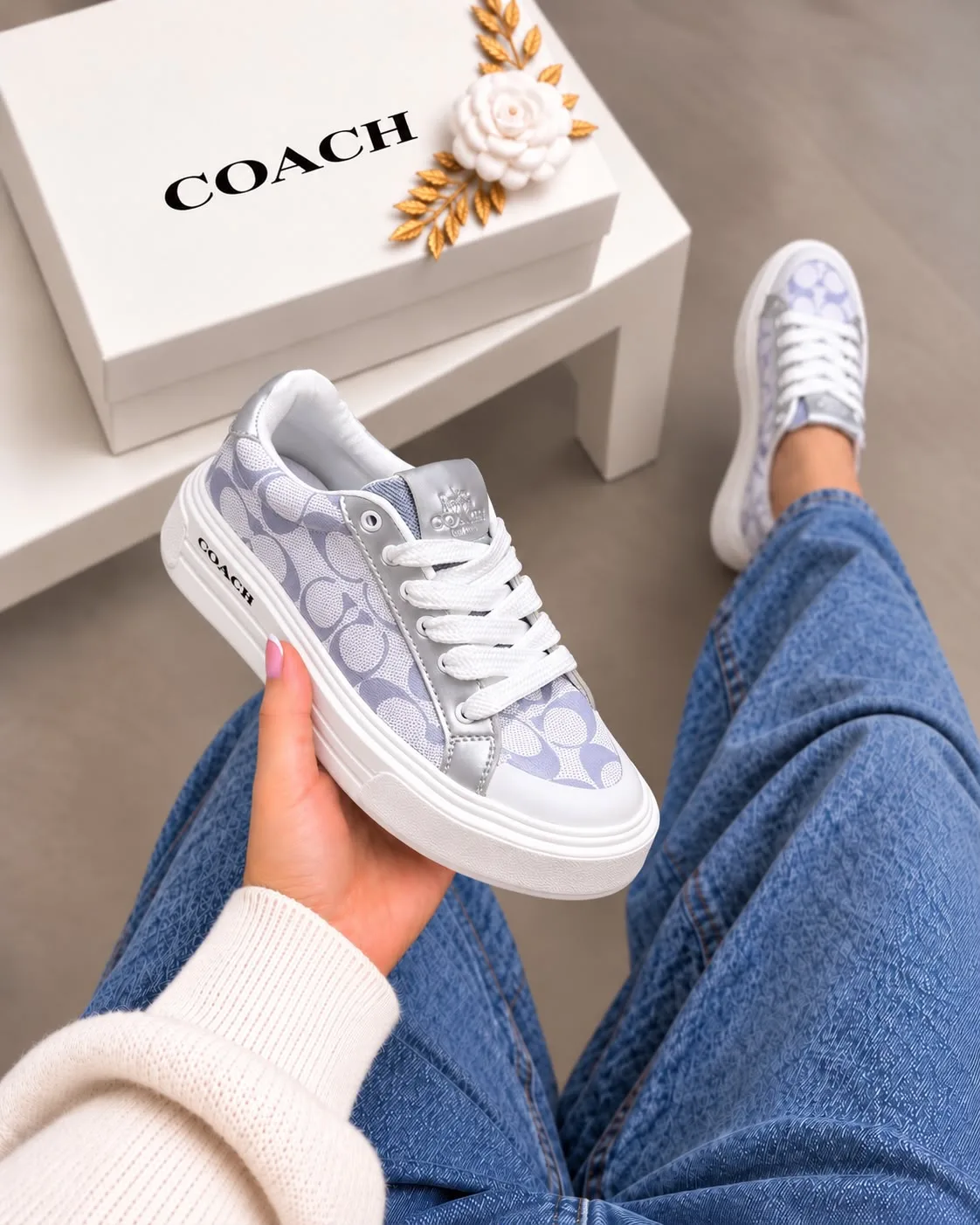 Tenis P0163 Coach para mujer. imagen 1