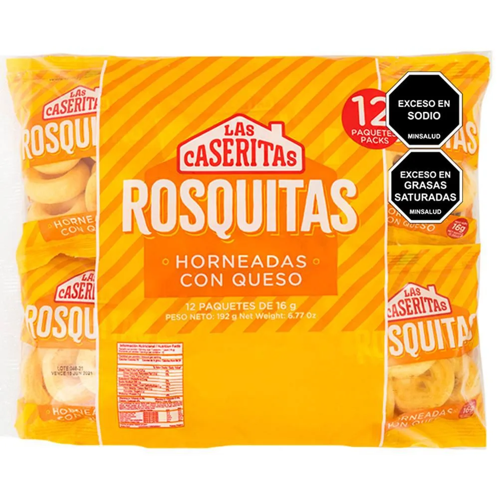 Rosquitas horneadas con queso x 12 unidades Las caseritas - Precio regular €13,95 imagen 1