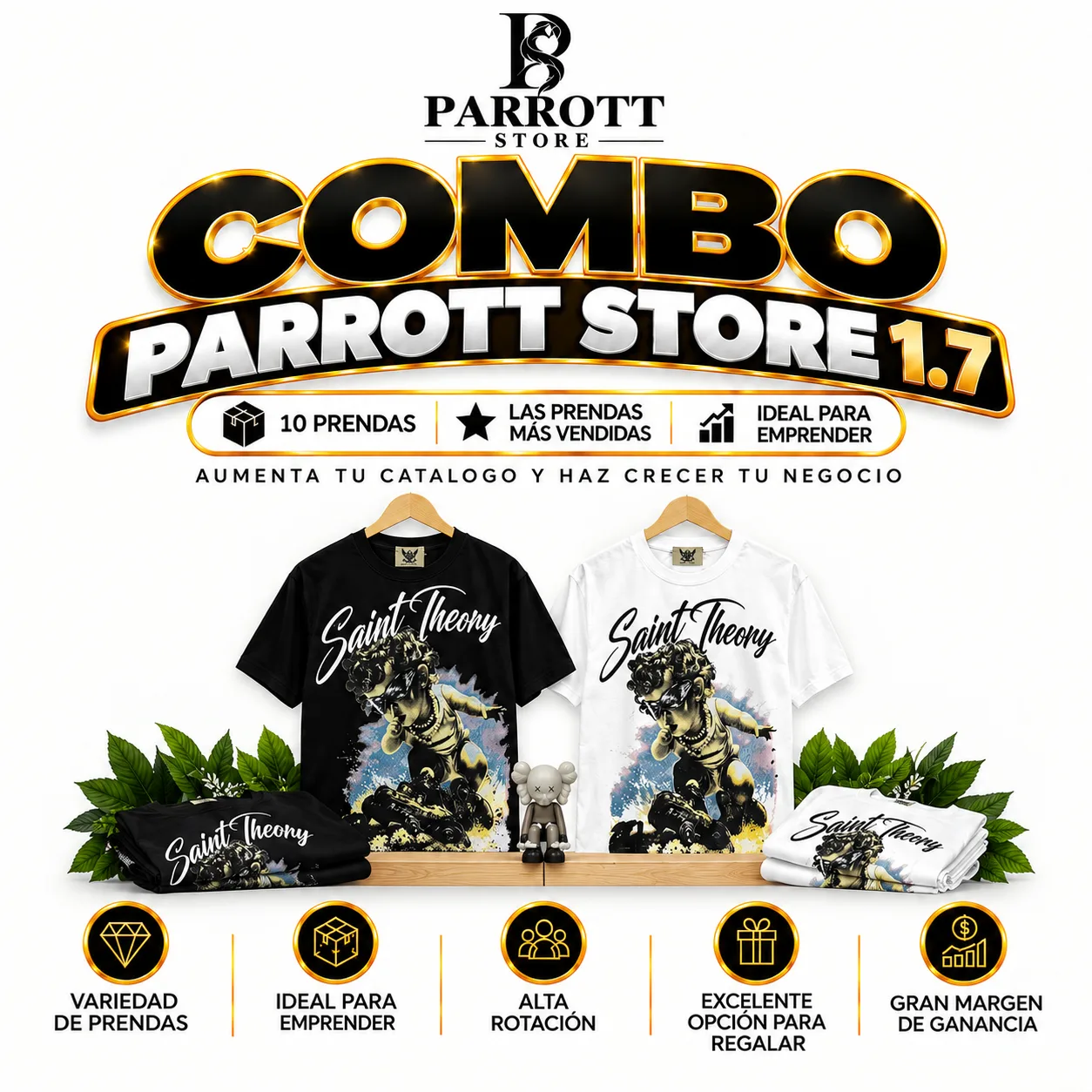 Combo P0190 PACK x 10 camisetas para hombre.